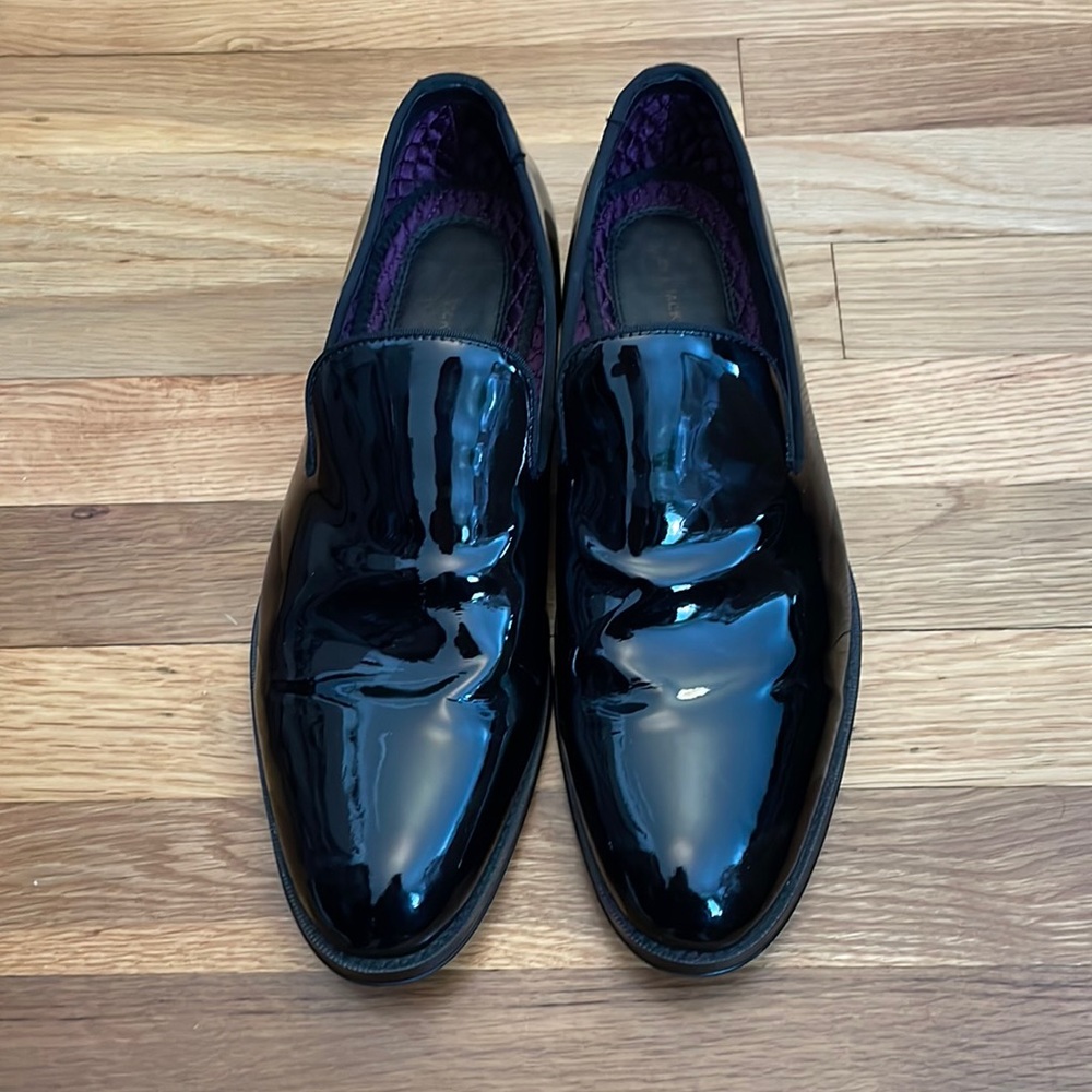 Blake McKay Ainsley Loafer in Black Patent Leather. 10.5